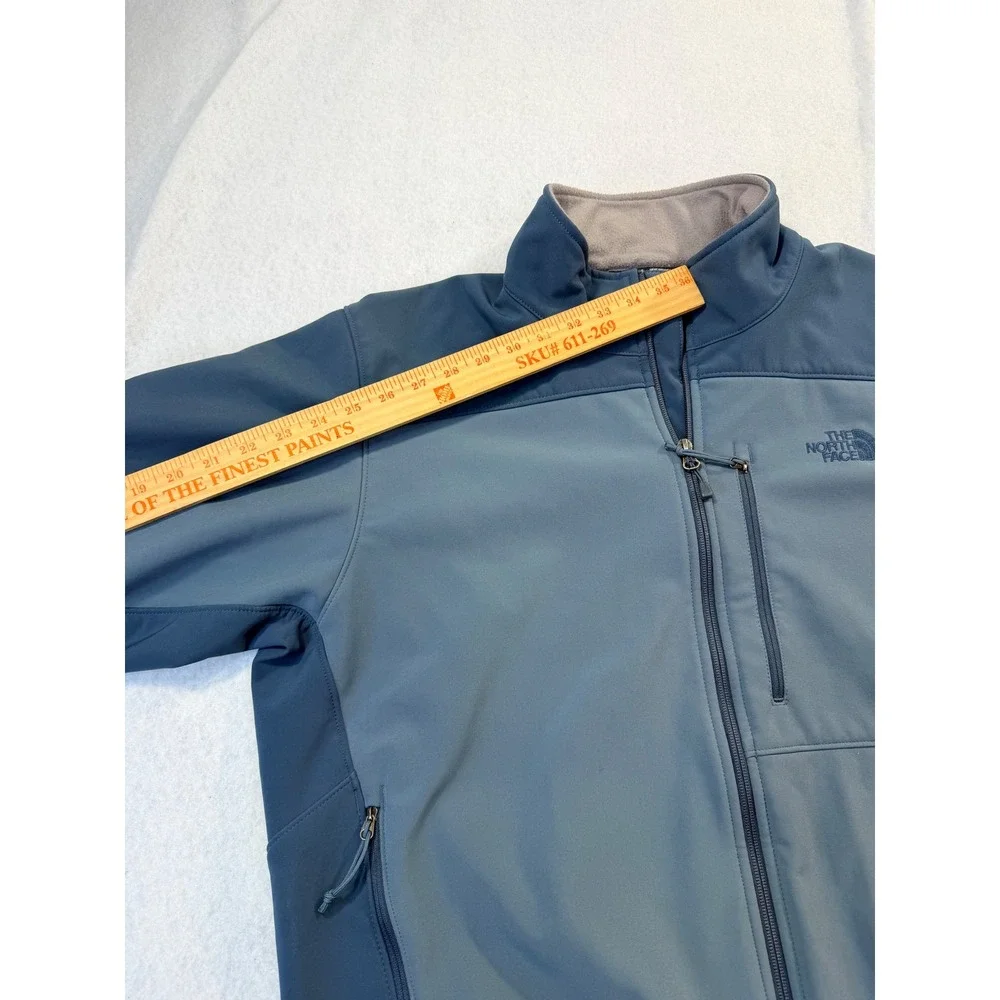 The North Face Apex Bionic Softshell Jacket Mens Blue Full Zip Windproof Coat